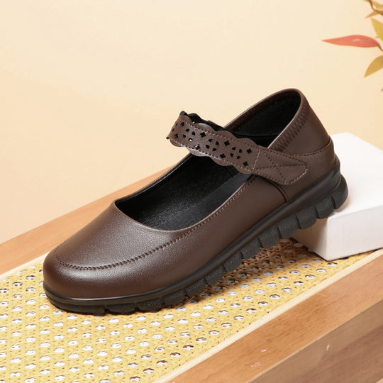 Damen Mary Jane Schuhe mit durchbrochenem Riemchen und rutschfester Sohle R&B