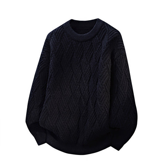 Damen Gemusterter Strickpullover R&B