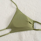 Damen raffinierter und verstellbarer Triangel-Bikini R&B