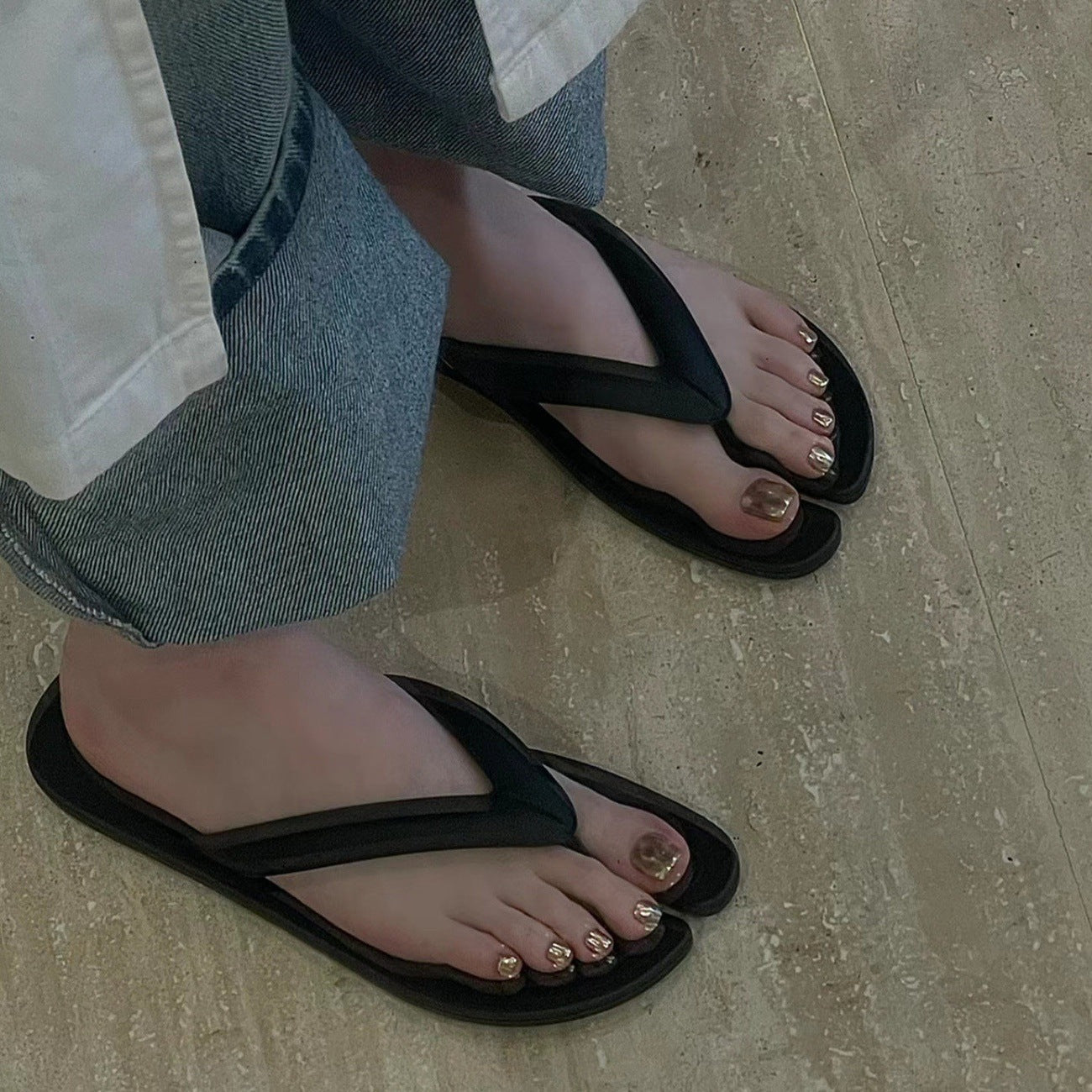 Damen Flip-Flops mit ergonomischem Fußbett und rutschfester Sohle R&B