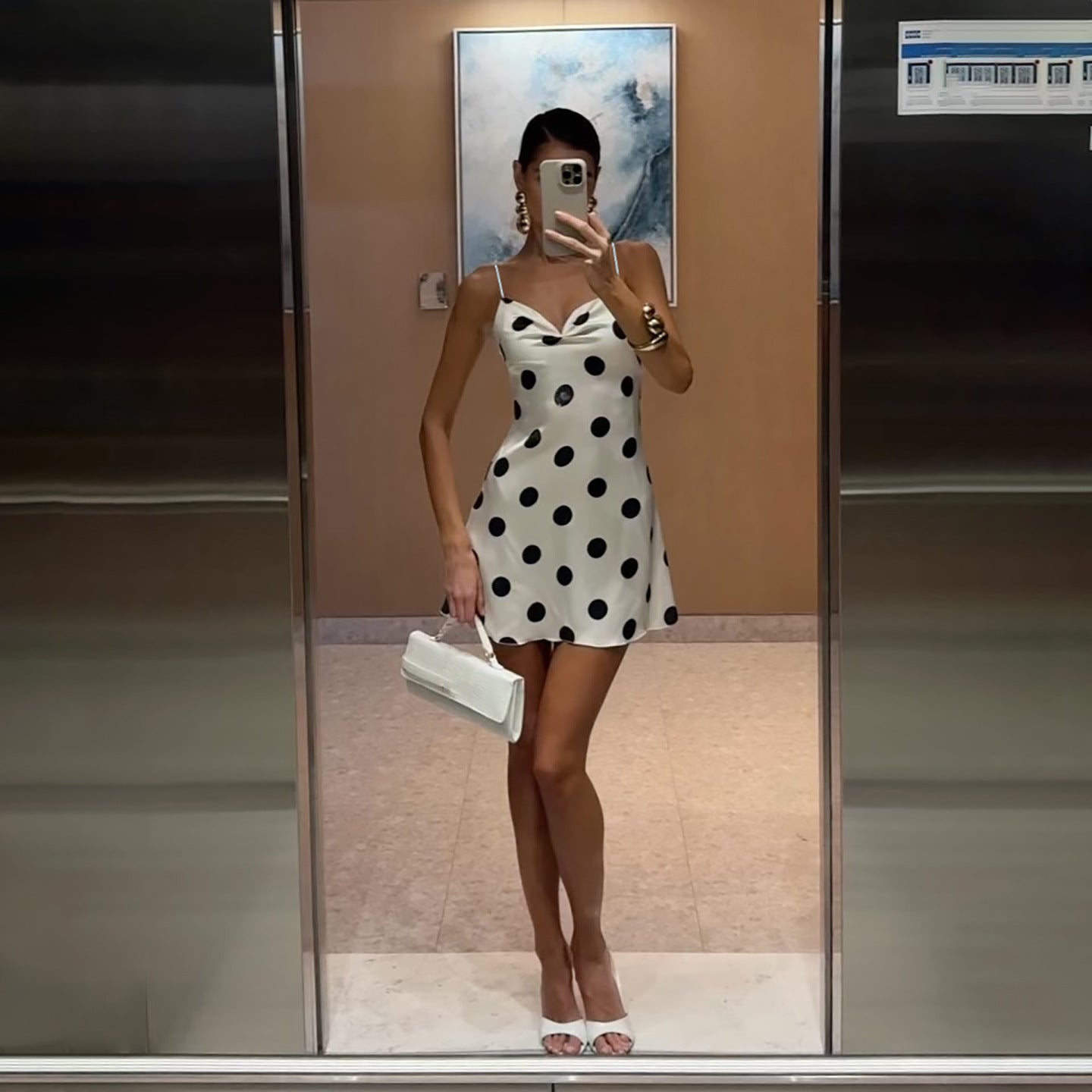 Damen Freizeitlesen mit elegantem Punktmuster R&B