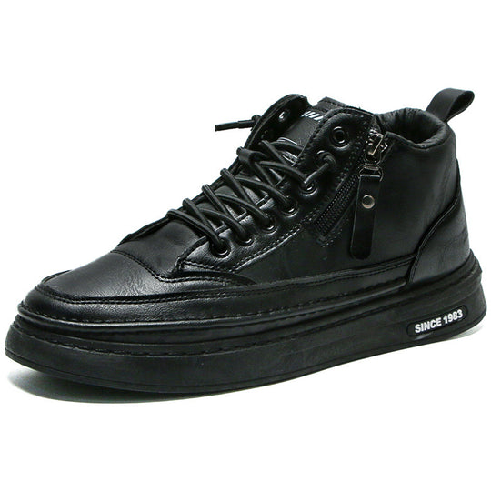 Damen Modische Schnürstiefel mit praktischem Reißverschluss R&B