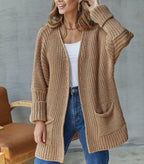 Damen Grober Strick-Cardigan R&B
