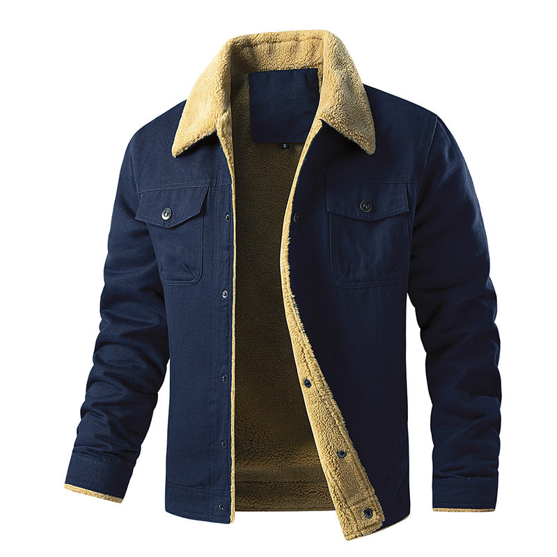 Herren gefütterte Utility-Jacke mit Teddyfutter R&B