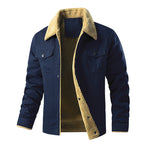 Herren gefütterte Utility-Jacke mit Teddyfutter