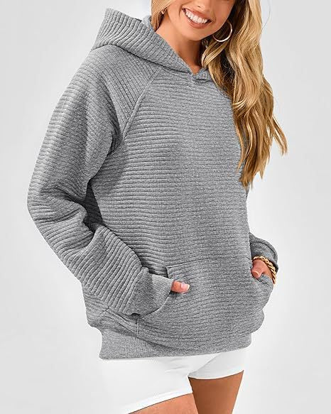 Damen Kapuzensweater aus strukturiertem Stoff R&B