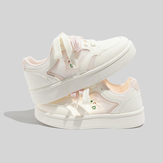 Damen Schnüre Sneakers aus atmungsaktivem Mesh mit einzigartigem Design R&B