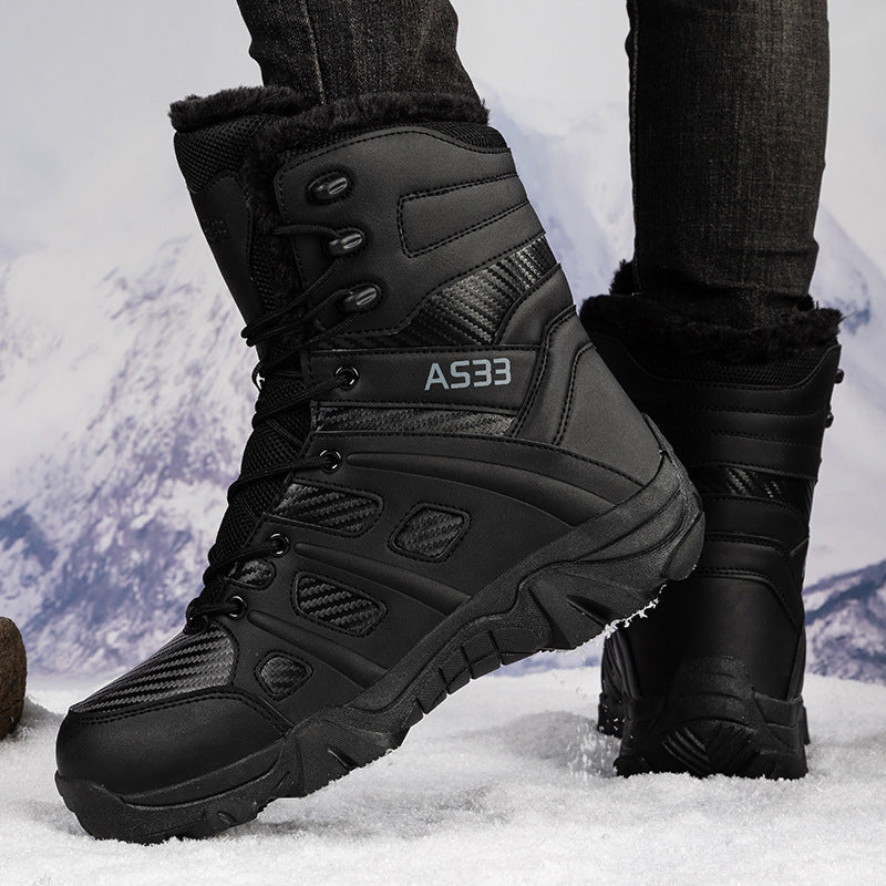 Herren Hohe Winter-Boots mit isolierender Fütterung und rutschfester Sohle R&B