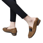 Damen Komfortable Slipper mit eleganter Schnalle und weichem Fußbett R&B