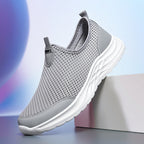 Damen Atmungsaktive Slip-On Sneakers mit stoßdämpfendem Fußbett und flexiblem Obermaterial