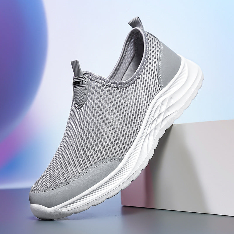 Damen Atmungsaktive Slip-On Sneakers mit stoßdämpfendem Fußbett und flexiblem Obermaterial
