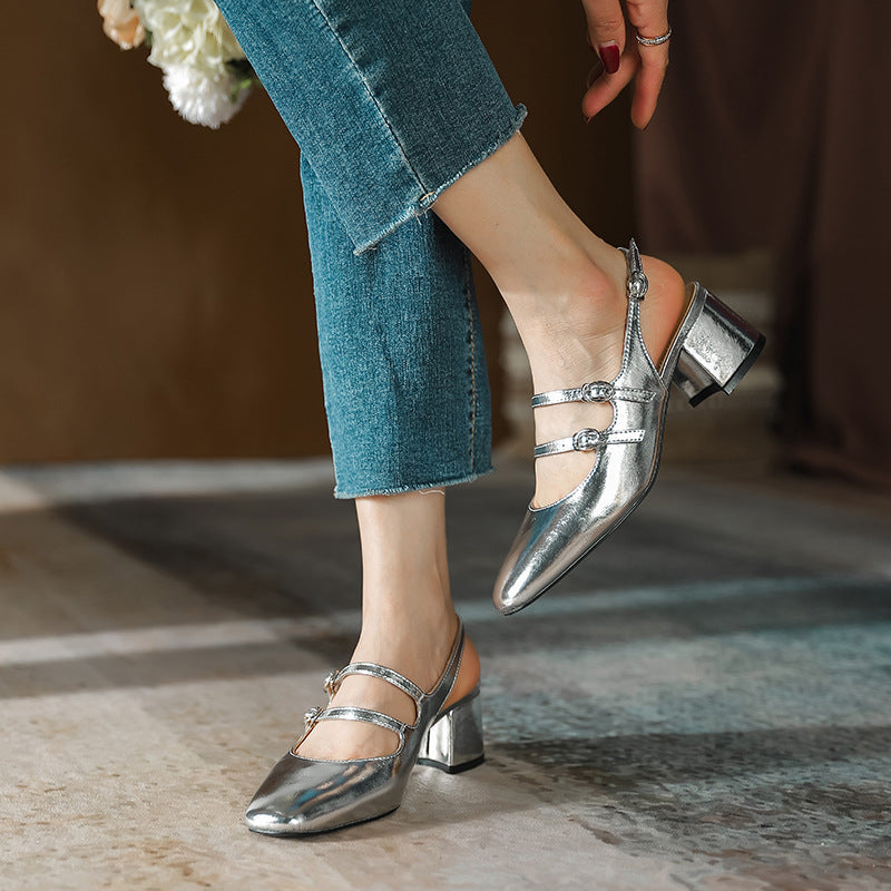 Damen elegante Slingback-Pumps
