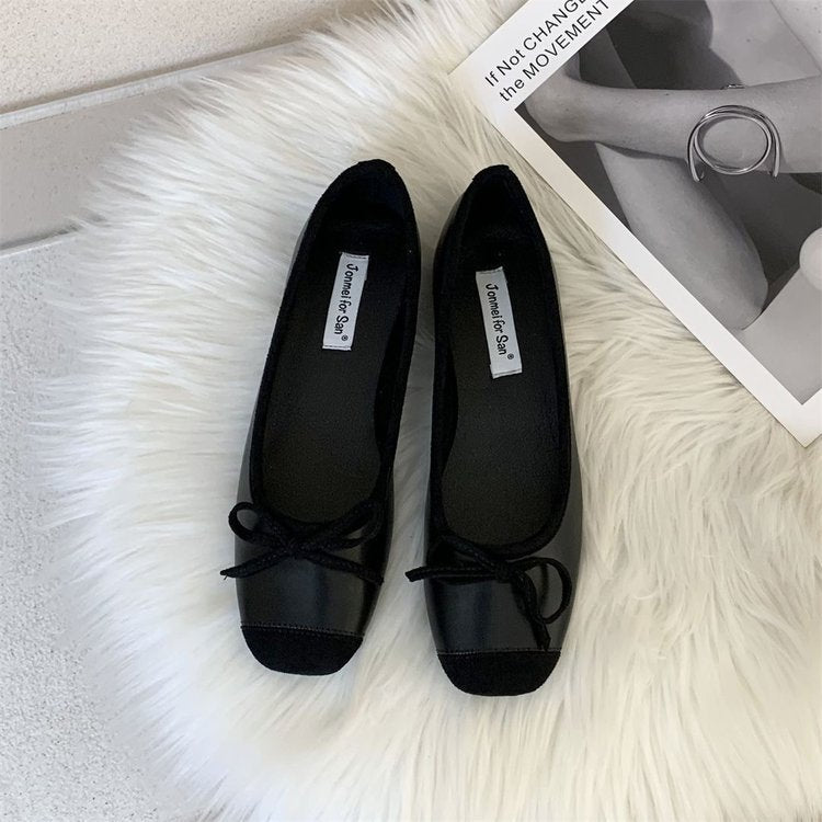 Damen Elegante Ballerinas mit modischem Schleifenakzent und weichem Fußbett R&B