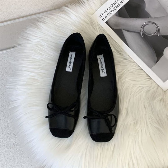 Damen Elegante Ballerinas mit modischem Schleifenakzent und weichem Fußbett R&B
