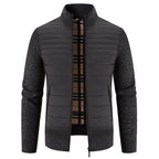Herren lässige Steppjacke mit Strickärmeln R&B
