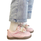 Damen Sneakers mit modischem Schleifen-Design und atmungsaktiver Sohle