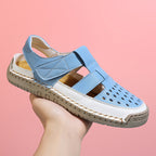 Damen Bequeme und luftige Freizeitsandalen mit ergonomischem Fußbett R&B