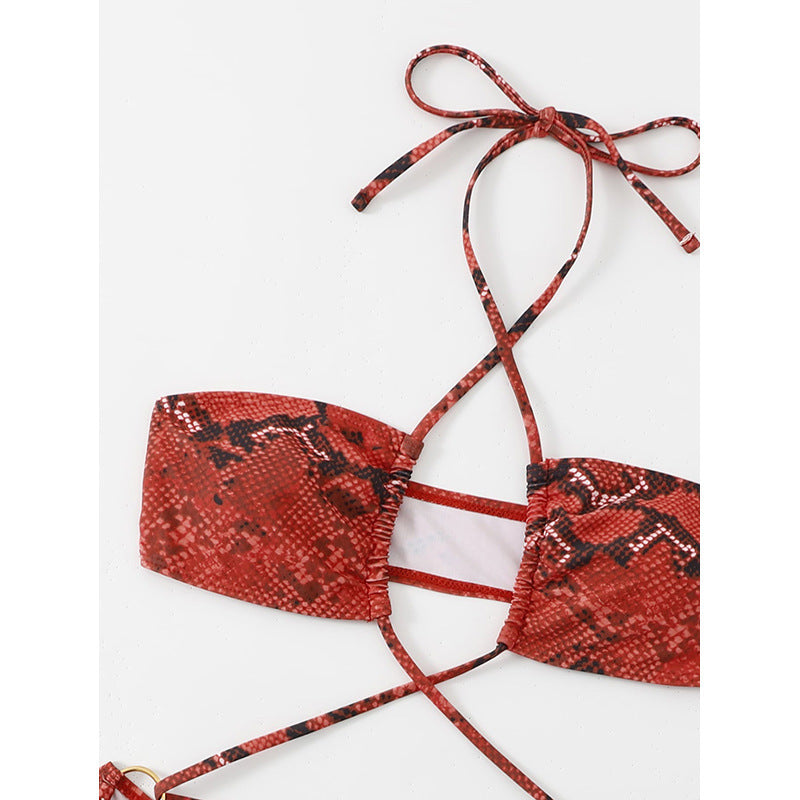 Damen Bandeau-Bikini mit kreuzenden Trägern R&B