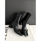 Damen Elegante Stiefeletten mit dekorativem Schmuckelement R&B