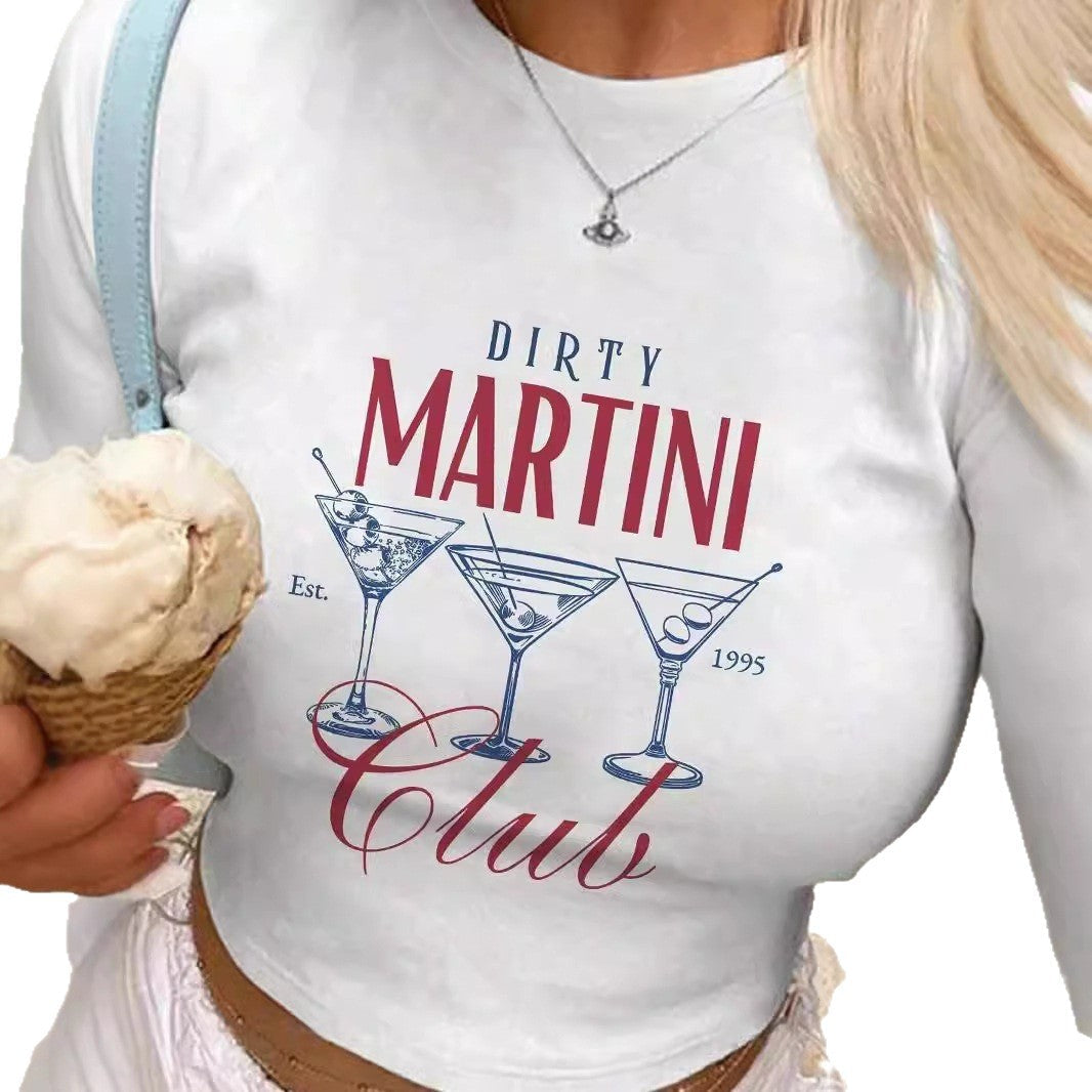 Damen Kurzarm T-Shirt mit auffälligem Motorrad-Design R&B