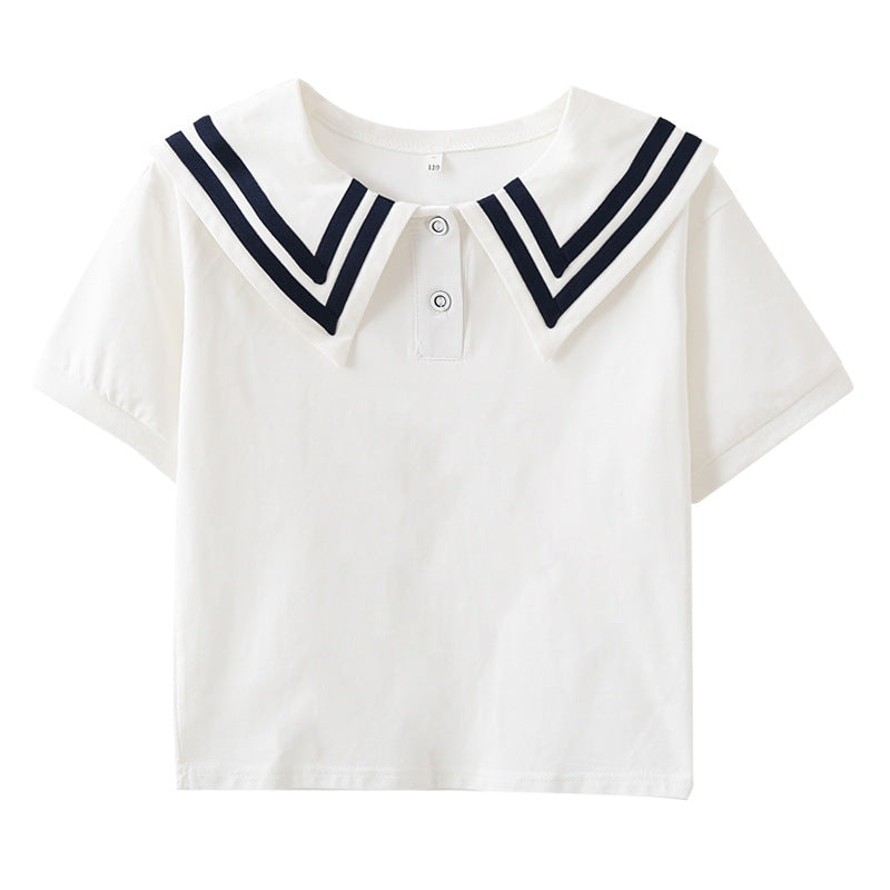Mädchen Matrosenbluse mit eleganten Streifendetails R&B