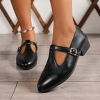 Damen Elegante Ballerinas mit verstellbarem Riemen R&B