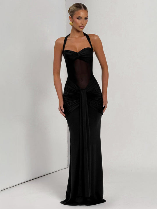 Damen Elegantes Abendkleid mit figurbetontem Schnitt und raffinierten Drapierungen R&B