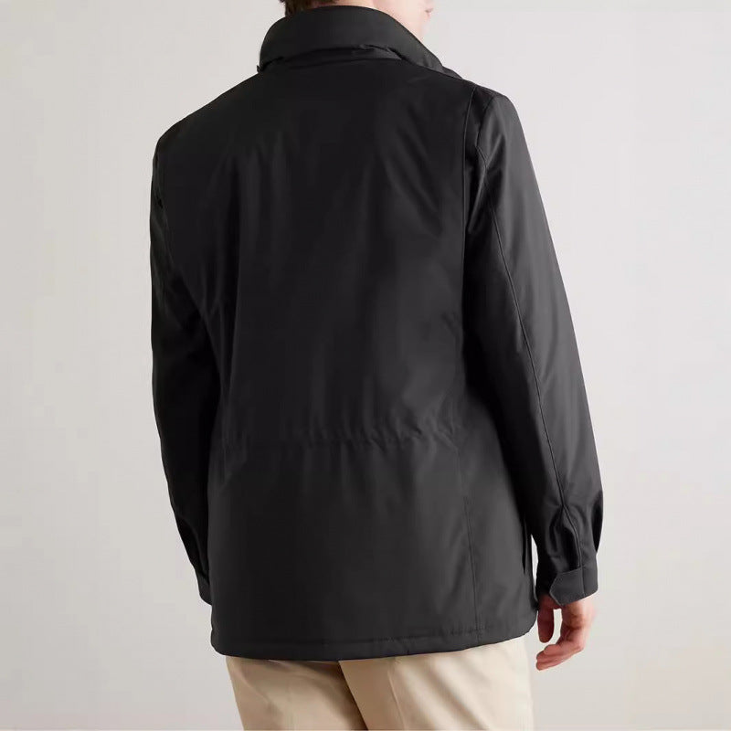 Herren modische Trekkingjacke aus wasserabweisendem Material mit praktischen Taschen R&B
