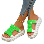 Damen Wedge-Sandalen mit innovativem Riemendesign und komfortabler Sohle R&B