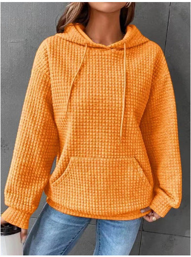 Damen Kapuzenpullover aus strukturiertem Material R&B