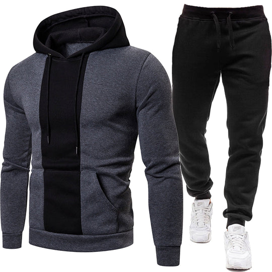 Herren Sportliche Kapuzenjacke und Jogginghose R&B
