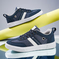 Herren nan urbaner Canvas- und Kunstleder-Sneaker mit gepolstertem Einstieg und profilierter Gummisohle R&B