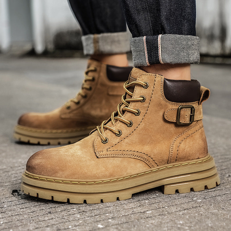 Damen Robuste Schnürboots mit rutschfester Profilsohle und hochwertigem Obermaterial