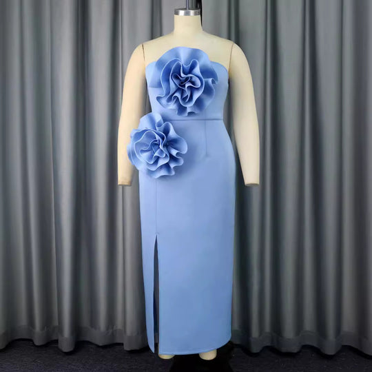 Damen Figurbetontes Abendkleid mit floralem Akzenten R&B