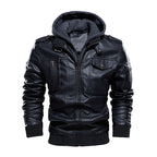 Herren Stilvolle und bequeme jacke mit abnehmbarer Kapuze R&B
