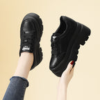 Damen Plateau-Sneaker mit rutschfester Sohle und modischer Schnürung R&B