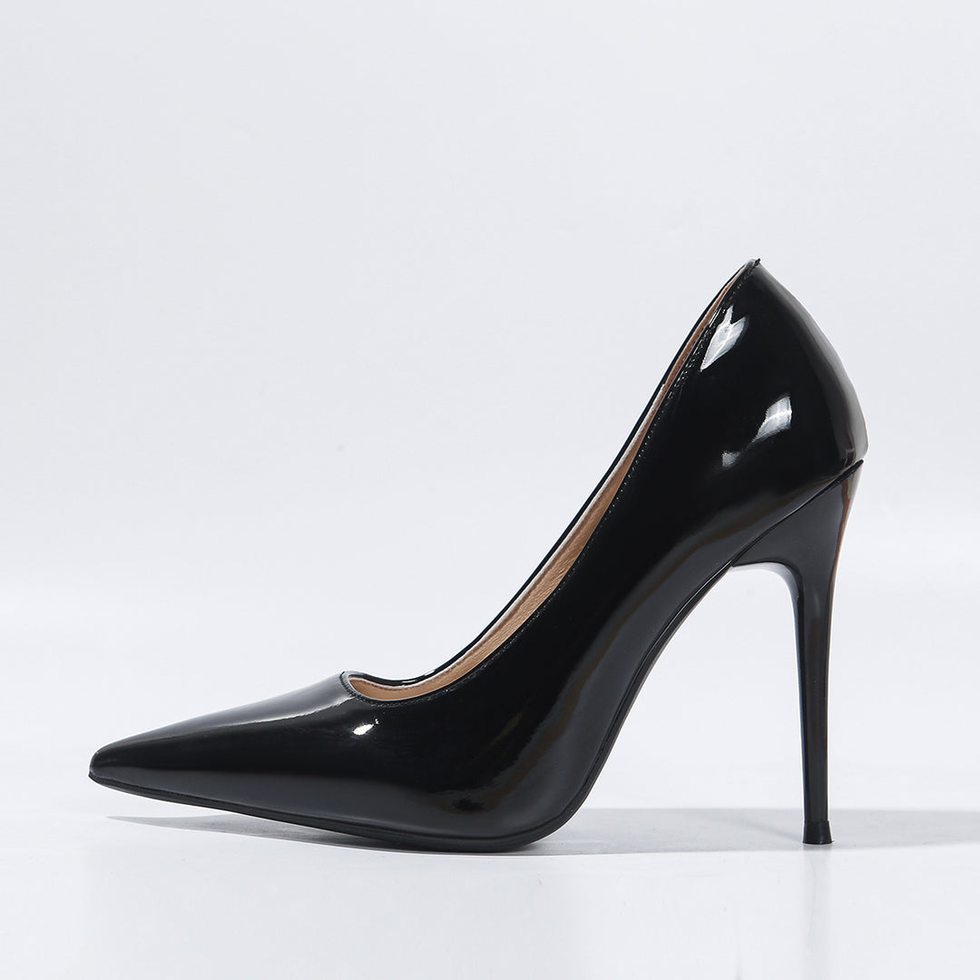 Damen spitze High Heel Pumps mit glänzendem Obermaterial R&B