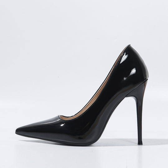 Damen spitze High Heel Pumps mit glänzendem Obermaterial R&B