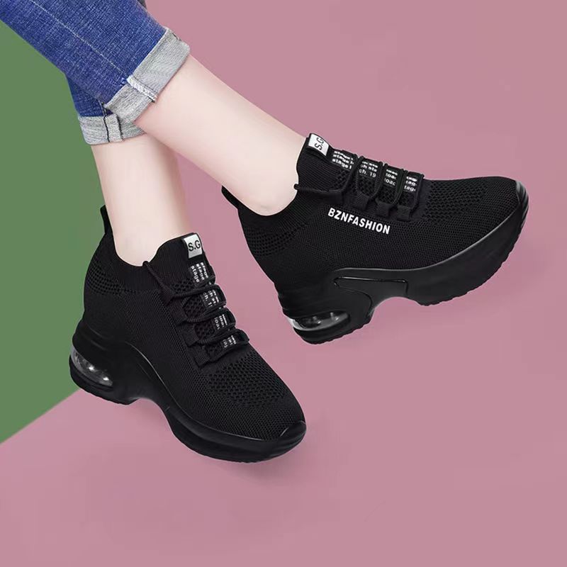 Damen Sportliche High-Top Sneakers mit atmungsaktiver Mesh-Oberfläche und flexibler Dämpfung R&B