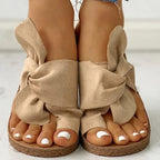 Damen Komfortable Sandalen mit dekorativem Knoten R&B