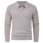 Herren lässiger Pullover mit modernem Kragen R&B
