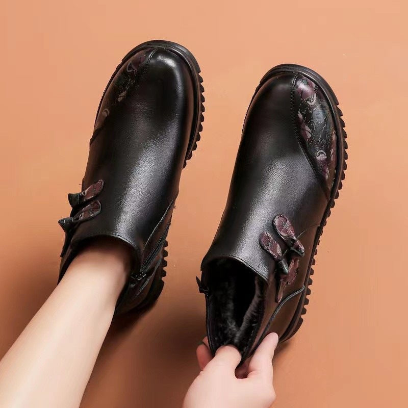 Damen Elegante Stiefeletten mit modischem Schnürdesign und wärmendem Innenfutter R&B