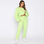 Damen Sportlicher Fleece Sweatanzug R&B