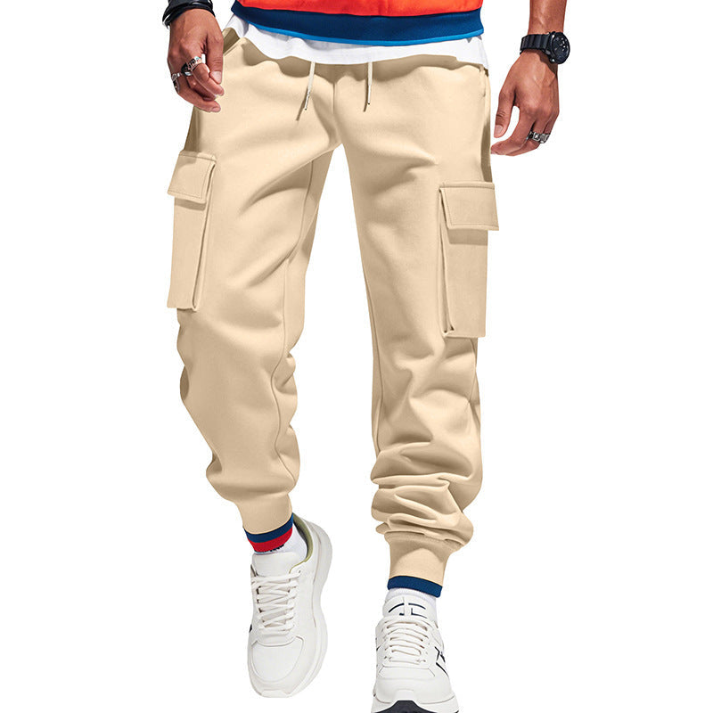 Herren Cargo-Jogginghose mit praktischen Seitentaschen und elastischem Bund R&B