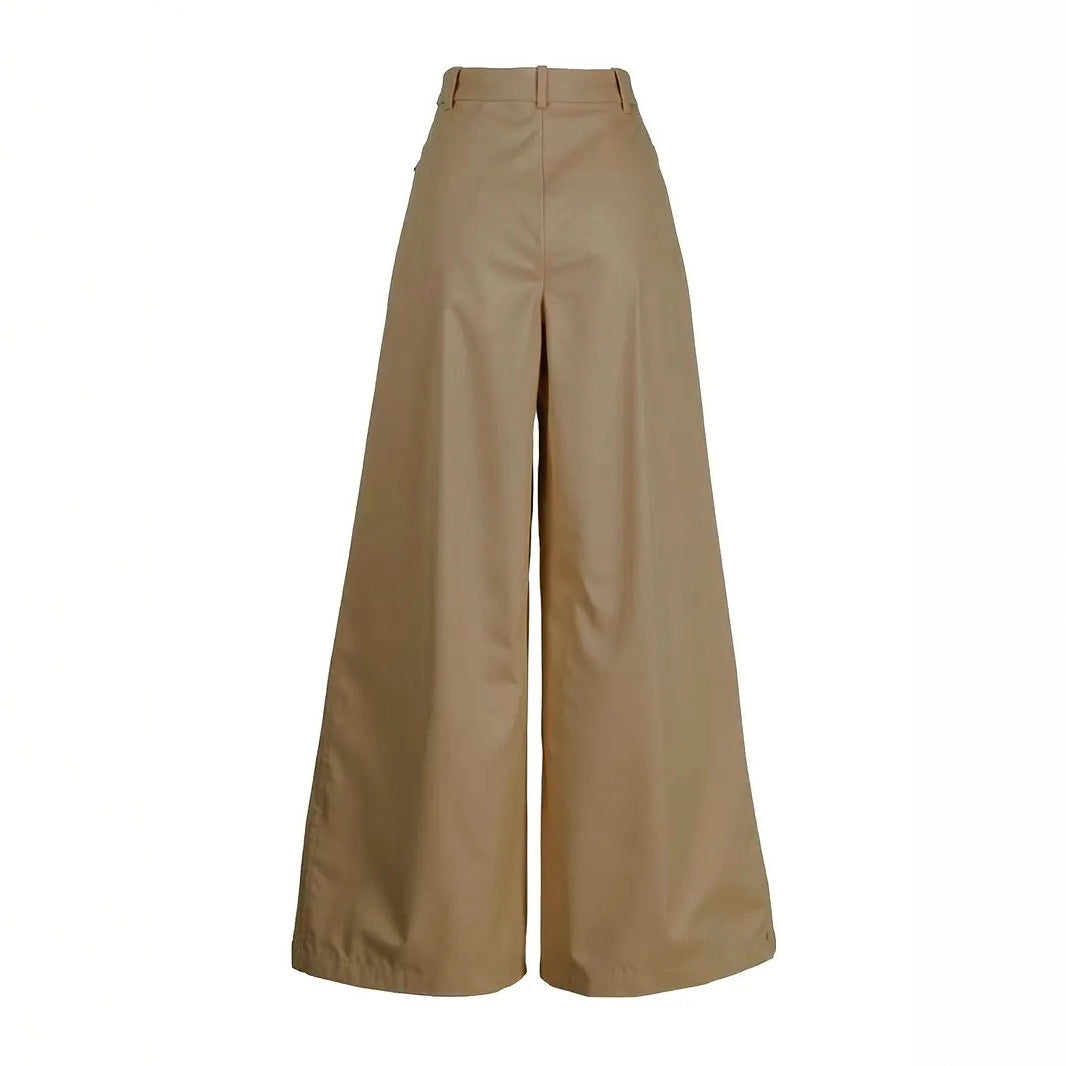 Damen Hoch geschnittene Palazzo-Hose mit eleganten Falten und formschöner Passform R&B