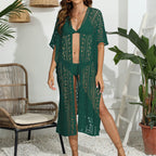 Damen Strandüberwurf mit gehäkeltem Design R&B