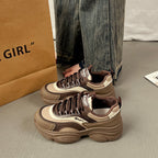 Damen Chunky Sneakers mit atmungsaktiver Obermaterialstruktur und komfortablem Dämpfungssystem R&B