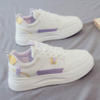 Damen Sportliche Sneaker mit modischem Design und dicker Laufsohle R&B