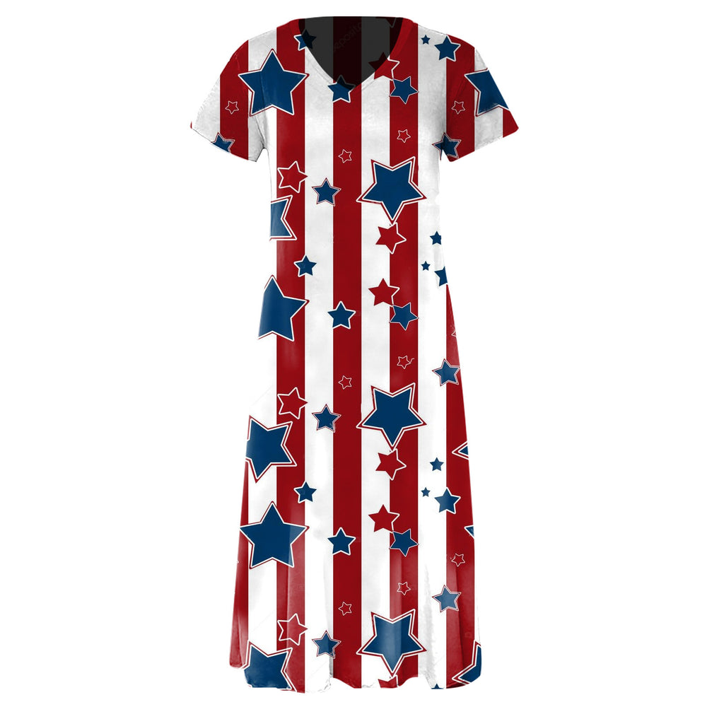 Damen Grafik Maxikleid R&B