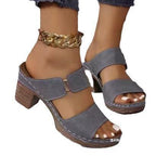 Damen Wedge-Sandalen mit komfortabler Riemenstruktur und modischem Design R&B
